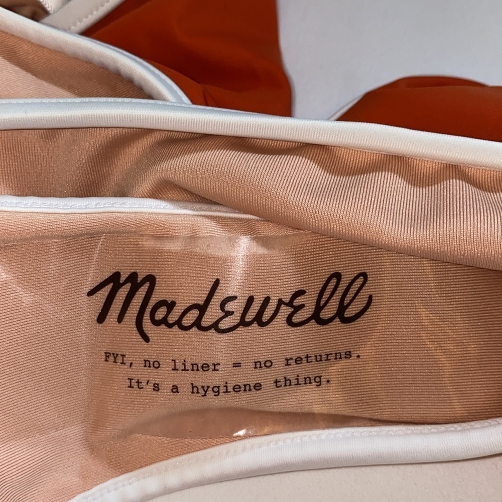 Madewell Classic Contrast Bikini Bottom size L NWT - Picture 7 of 9